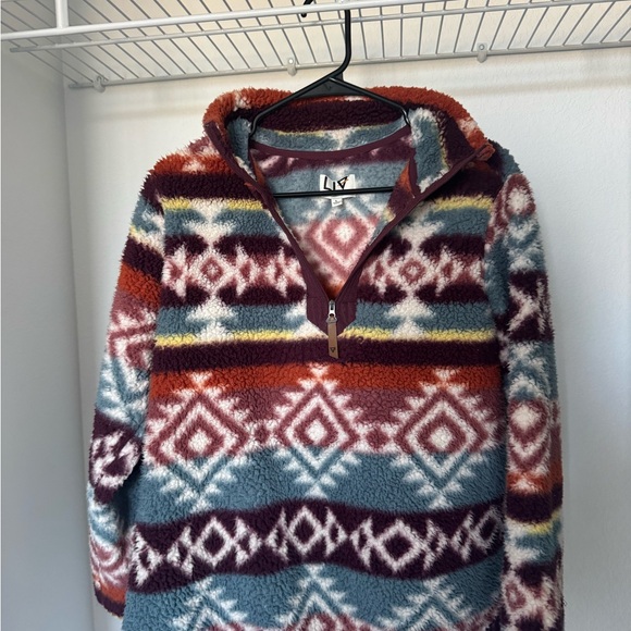 Women’s Multicolor Patterned Sweater - Picture 2 of 4